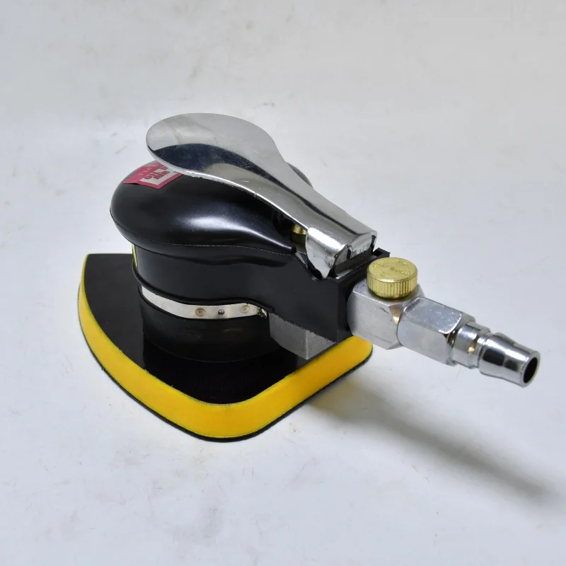 Pneumatic triangle sandpaper machine beating sander Pneumatic eccentric 3mm sheet metal polishing tool size 90*140mm
