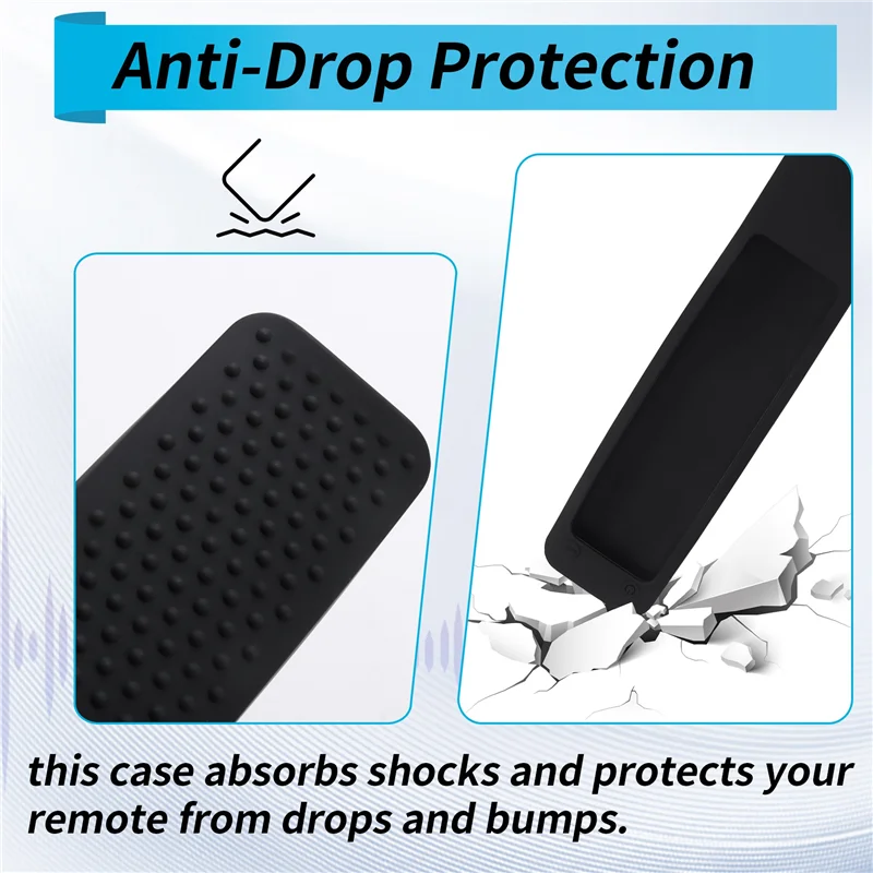 

Silicone Remote Case For Xiaomi MY RM19 Anti-Slip, Anti-Drop Protective Cover With Anti-Lost Lanyard