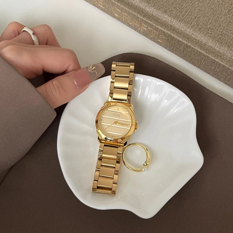 2025 waterproof quartz watch birthday gift high sense classic trend women's watch elegant and simple