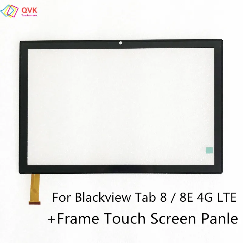 + Ramka 2.5D 10.1 cal dla Blackview Tab 8 / 8E 4G LTE Tablet PC pojemnościowy ekran dotykowy Digitizer czujnik Panel zewnętrzne szkiełko
