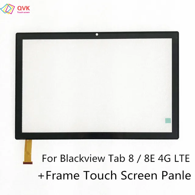 + Ramka 2.5D 10.1 cal dla Blackview Tab 8 / 8E 4G LTE Tablet PC pojemnościowy ekran dotykowy Digitizer czujnik Panel zewnętrzne szkiełko