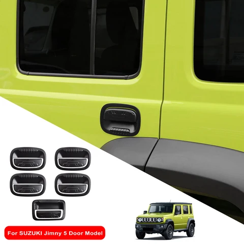 Для SUZUKI Jimny Nomade 2025 2026: Накладки на дверные ручки из ABS-пластика, матовые черные, декоративные наклейки-аксессуары