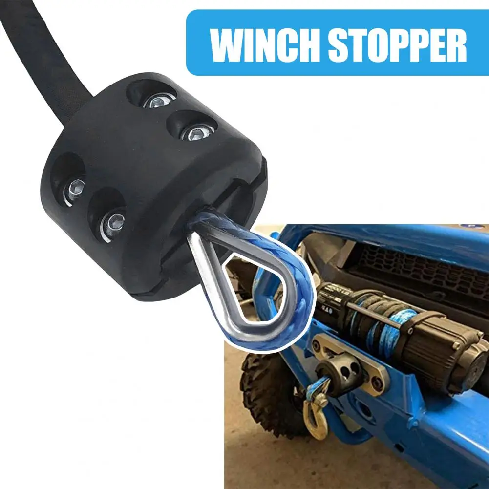 

Mini Winch Stopper Effortlessly Protect Vehicle with Rubber Winch Stopper Towing Hook Accessories for Trucks Atvs Utvs Suvs Orvs