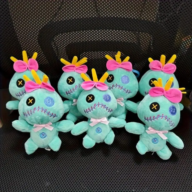 LLavero de peluche de punto de dibujos animados para niños, muñeca, mochila, colgante, pantalones para amantes, juguete de peluche colgante, regalo de cumpleaños para niño