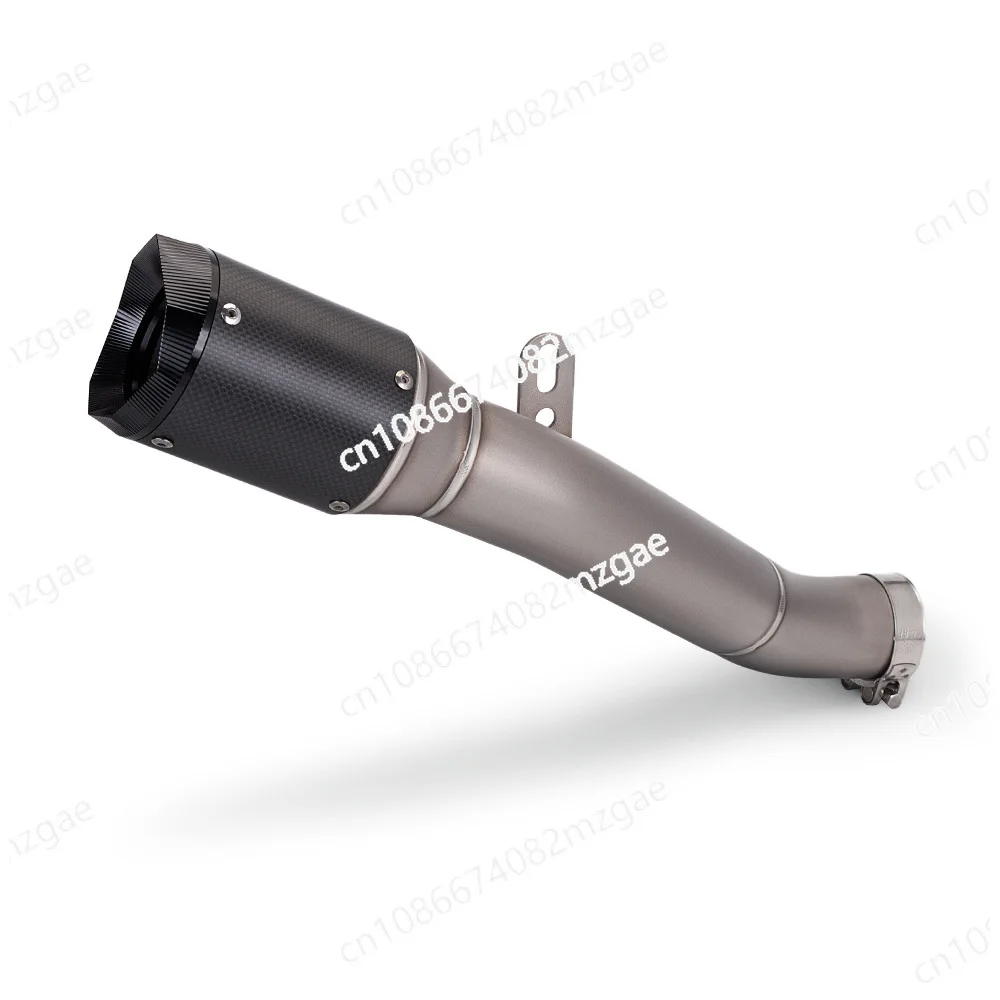 

Motorcycle exhaust pipe modification, titanium alloy carbon fiber integrated