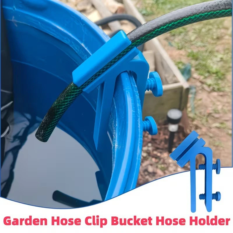 1PC Adjustable Plastic Water Pipe Clamp Curved Design Multifunctional Heavy Duty Hose Holder Easy Install Mounting Clip