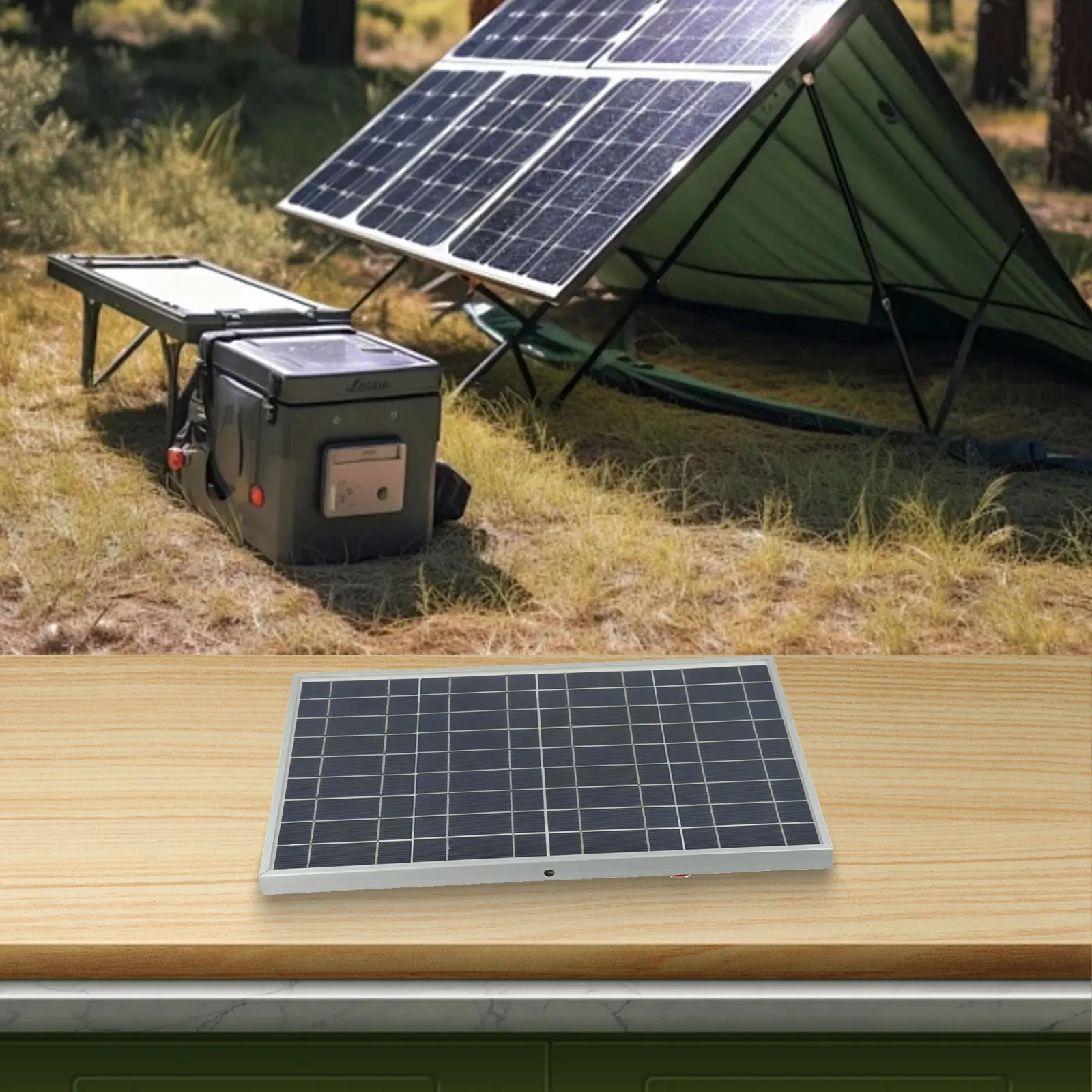 Environmentally Friendly 15W Solar Panel Kit Portable Solar Panel User-friendly Compact Design IP65 Waterproof