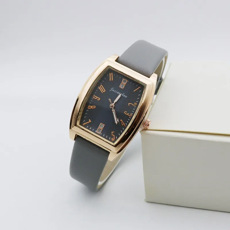 جديد خمر دلو النبيذ ساعات كوارتز للنساء موضة بسيطة حزام ساعات المعصم مزاجه اكسسوارات الهدايا Relogio Feminino