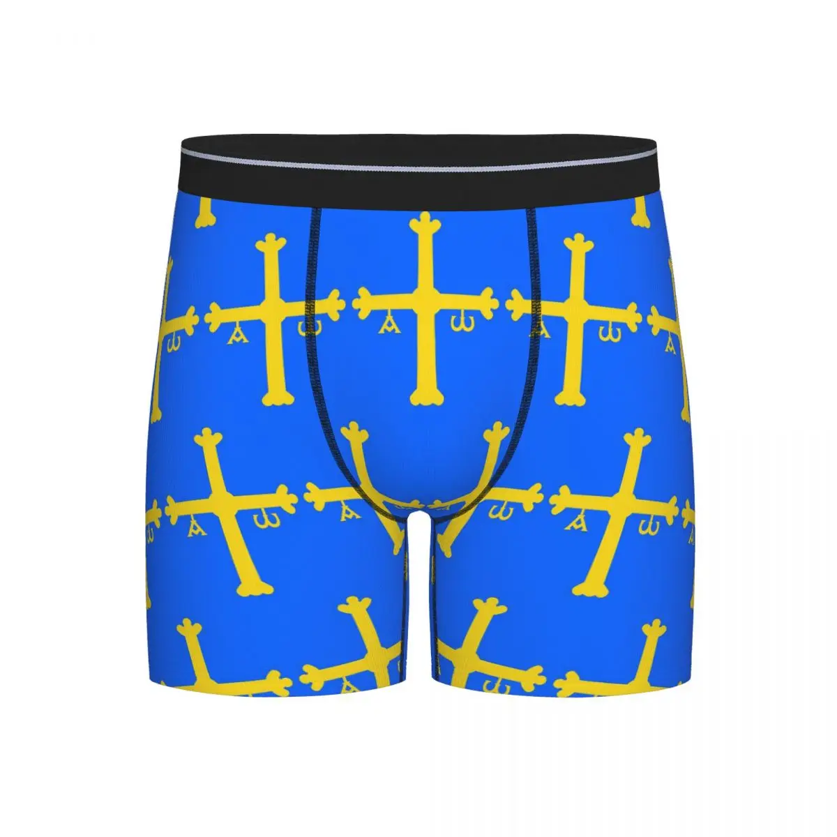 

Long Boxer Underpants Shorts Spain Flag Flag Of Asturias Panties Male Soft Underwear for Homme Man Boyfriend Gifts
