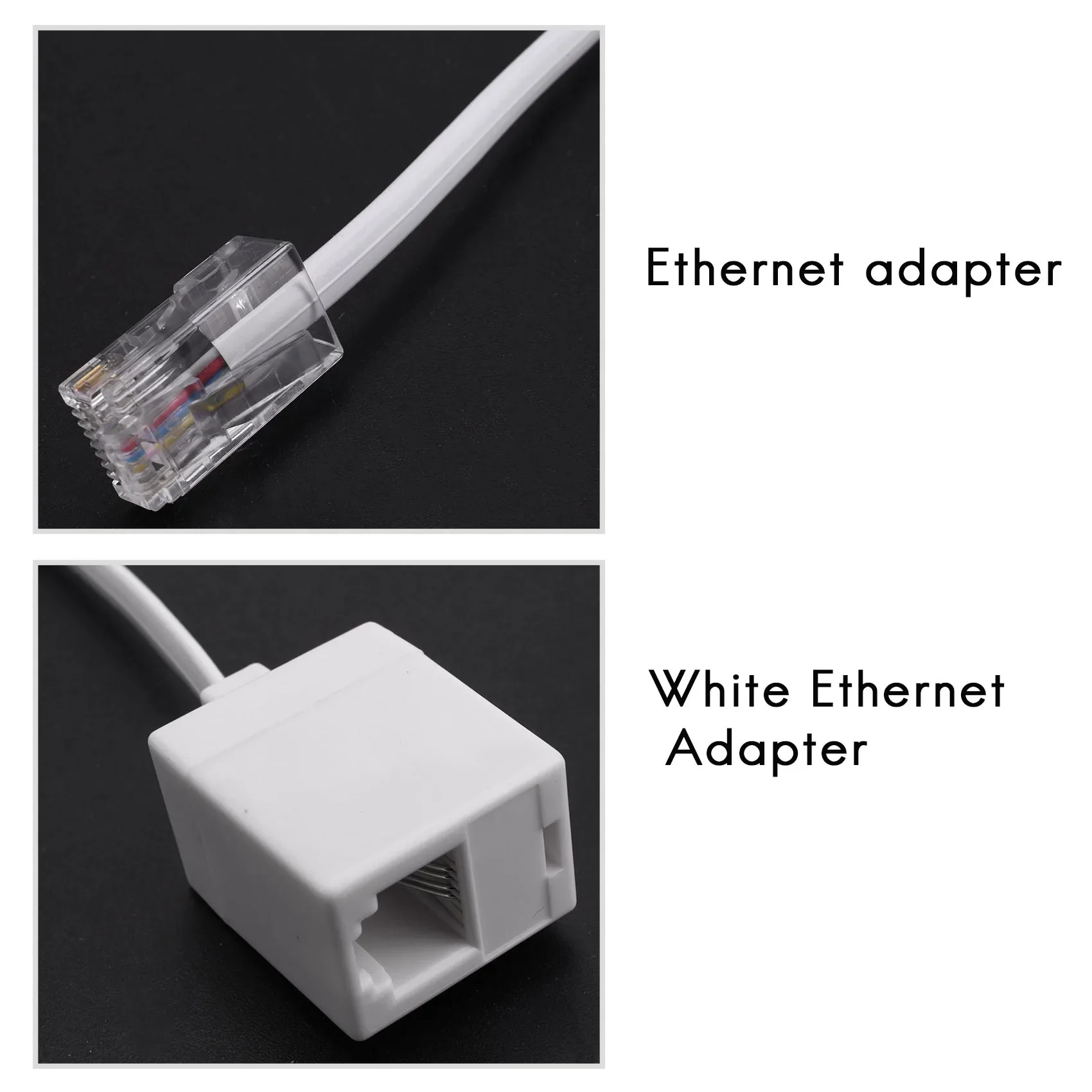 

2 socket 8P4C / RJ45 male RJ11 6P4C to female M / F Adapter telephone Ethernet HOT