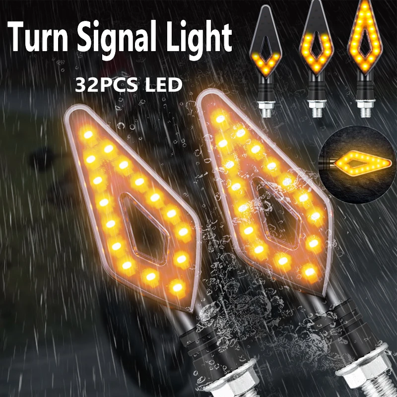 Clignotant LED universel pour moto, étanche IP68, clignotant ambre, clignotant, feux arrière, accessoires de lampe, 12V