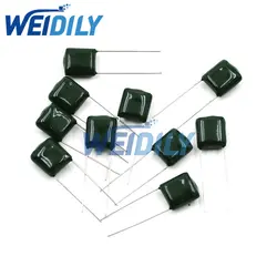 50PCS Polyester Film Capacitor 100V 1nF 1.5nF 2.2nF 100nF 2A471J 2A102J 2A152J 2A222J 2A392J 2A332J 2A472J 2A103J 2A473J 2A104J