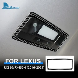 Real Carbon Fiber For Lexus RX350 RXH450 2016 2017 2018 2019 2020 2021 RHD LHD Car Roof Reading Light Sticker Interior Trim