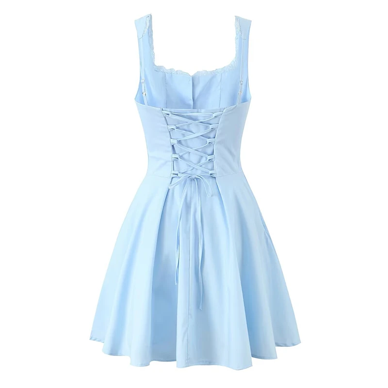 sachin and babi light blue dress Wedding Guest Dresses Party Women Fashion Round-Neck Sleeveless|Ever-Pretty main image 0