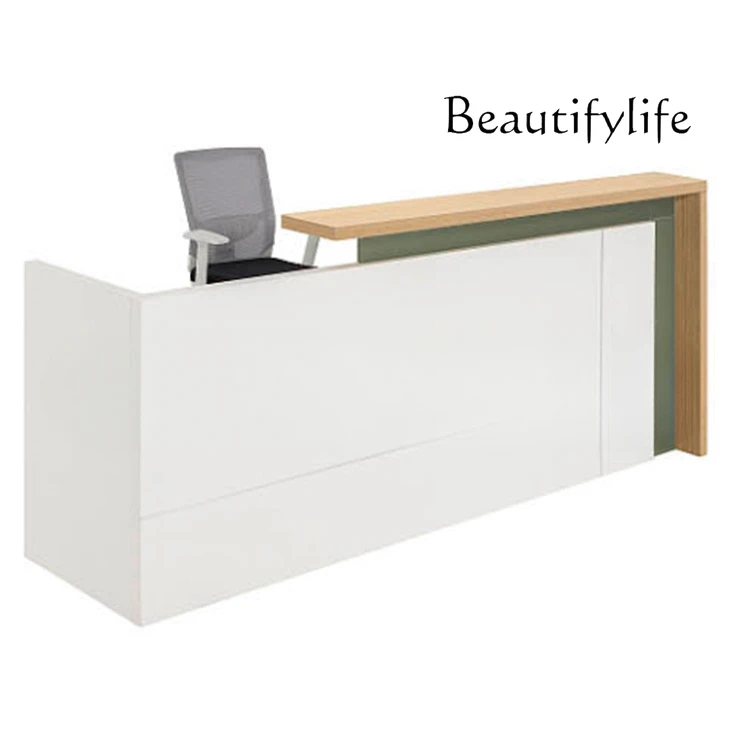 Fashion Reception Front Desk Baffle Screen Company Office Furniture Designer Fashion Premium