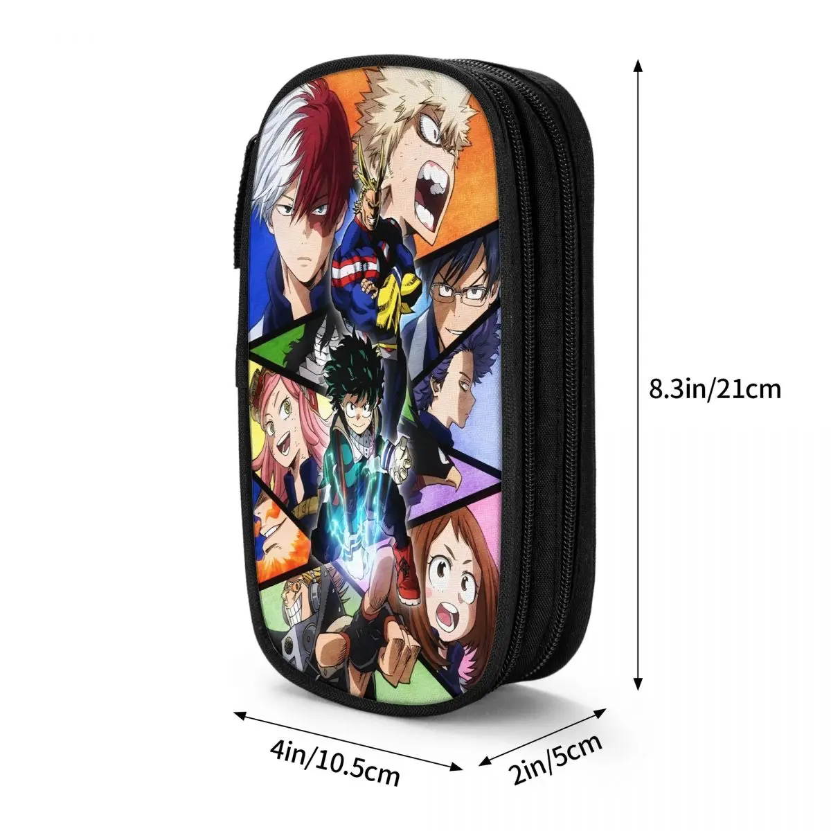 Imagem -06 - Hero Academia Japonês Anime Lápis Cases Lápis Cases Pen Holder Crianças Grande Capacidade Bolsas Material Escolar Papelaria Presentes my