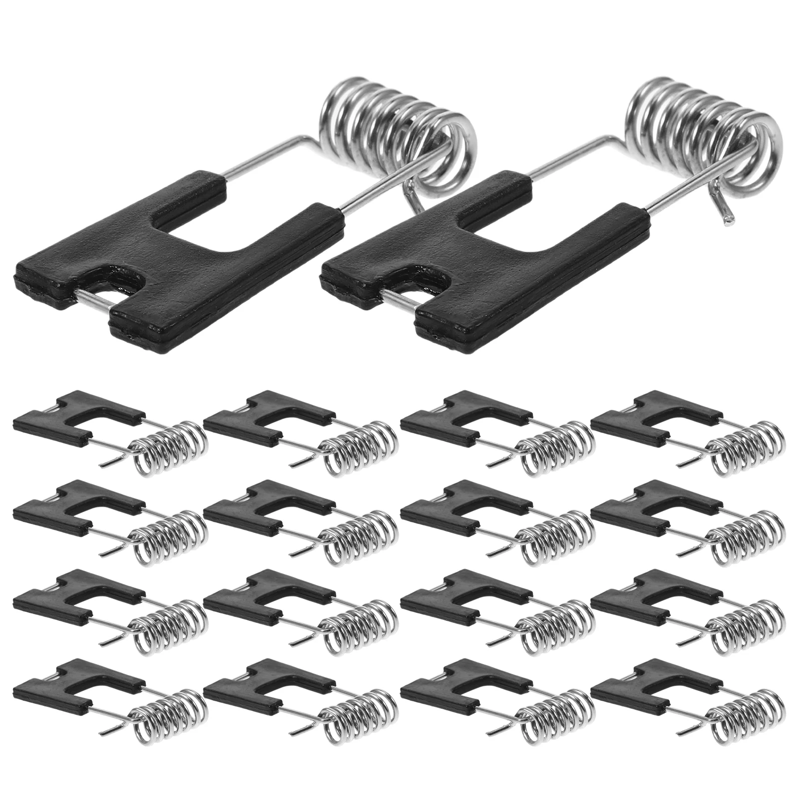 

100 Pcs Lighting Accessories Recessed Retaining Clip Lamps Panel Securing Clamps for Downlight Spring Supply Black Clips