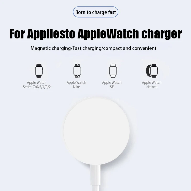 Quick Charger For Apple Watch USB C Wireless Charger For IWatch Series 9 8 7 SE 6 5 4 3 2 1 Magnetic Fast Charging Accessories