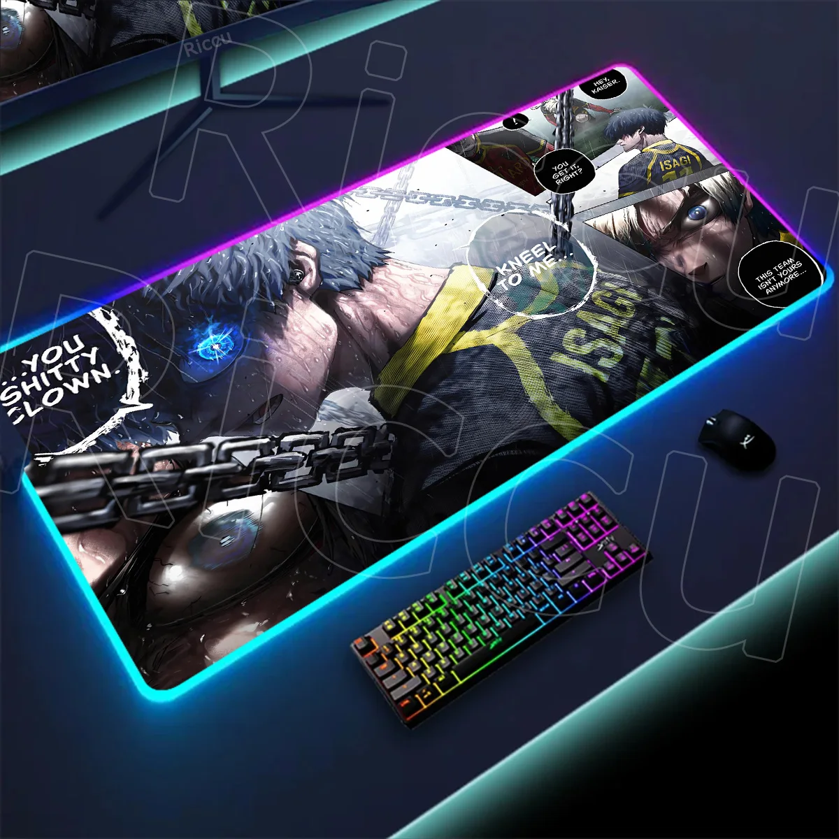 

New Mouse Pad Japan Anime Blue Lock Nagi Seishiro Mousepad PC Gamer Keyboard Rug Laptop Gaming Accessories Notebook XXL Desk Mat