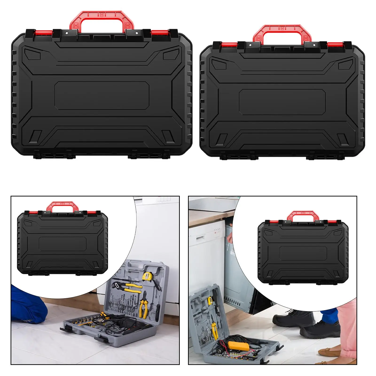 Maintenance Tool Storage Box with Handle Vehicle Tool Case Drop Resistant Multifunctional for Outdoor Accessories Lightweight