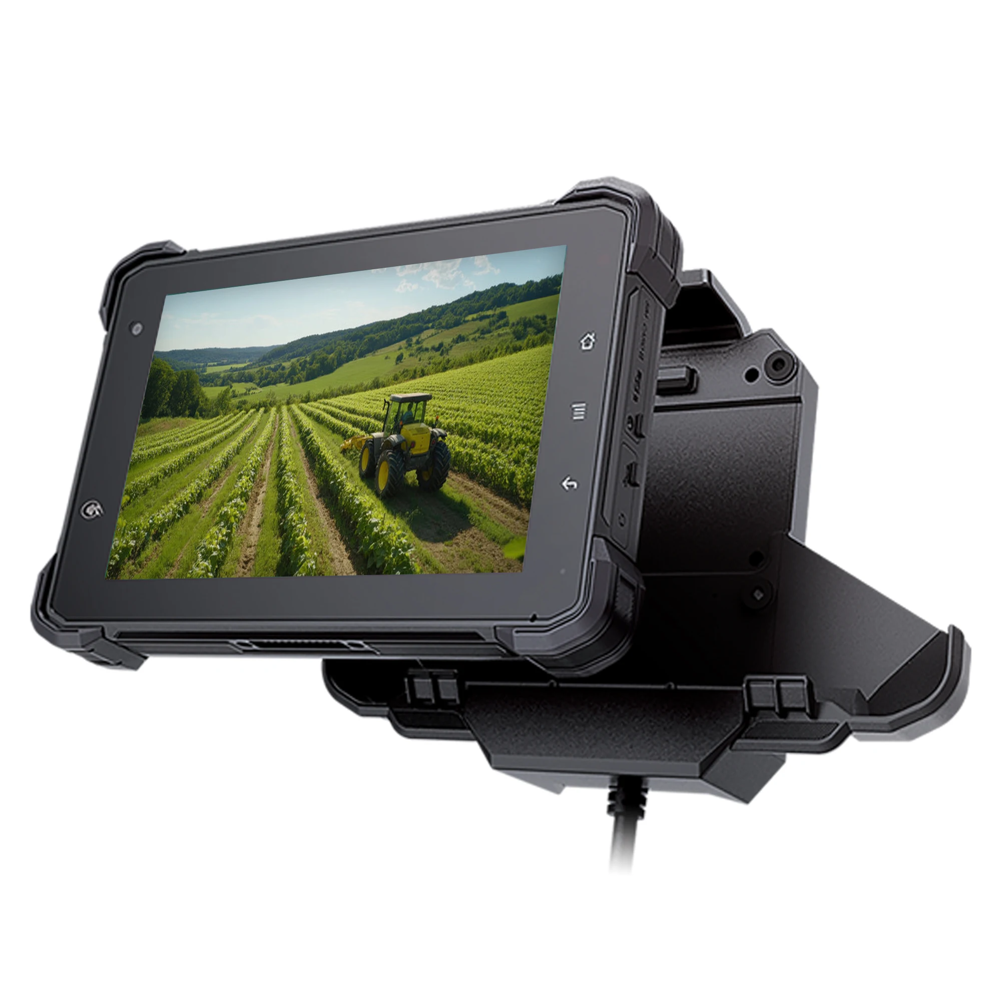 

7 Inch Android12.0 Industrial Rugged Vehicle Tablet PC with IP67 WIFI GNSS GPS BT 4G RS232 CANBUS GPIO for Smart Agriculture