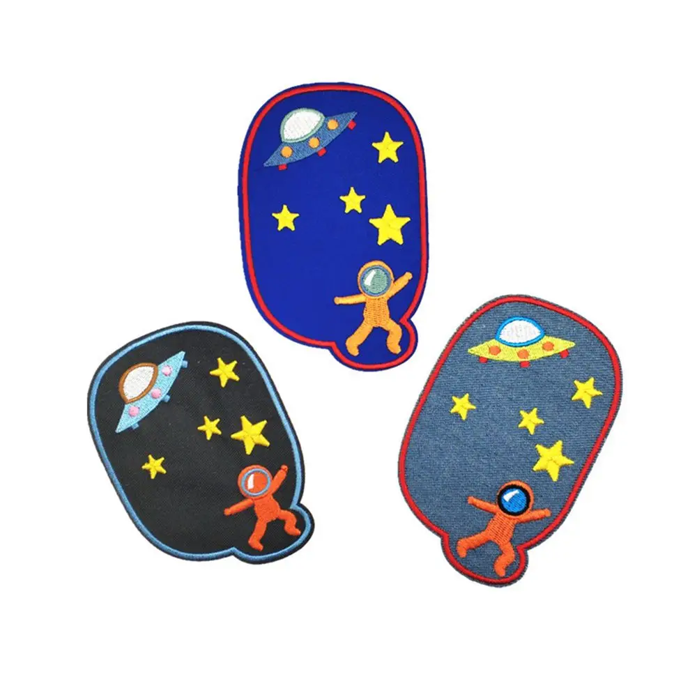 إصلاح 5 قطع الحديد الكوع الجينز ملصقات شارات مطرزة بقع يزين #3