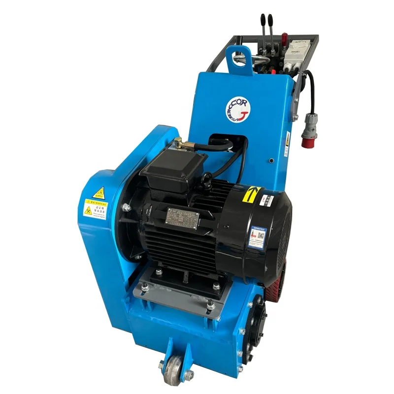 ROCKBEST Light Weight Fully Hydraulic Adjustable Speed Concrete Scarifier Motor PLC Up-down Scarifying Mode 380V 3-20mm Working