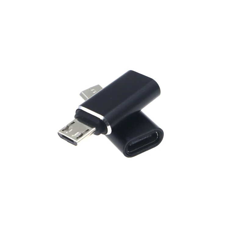 Black USB Type C To Micro USB Android Adapter Connector For Smart Phone Tablet Micro USB Male to Type C Female Converter