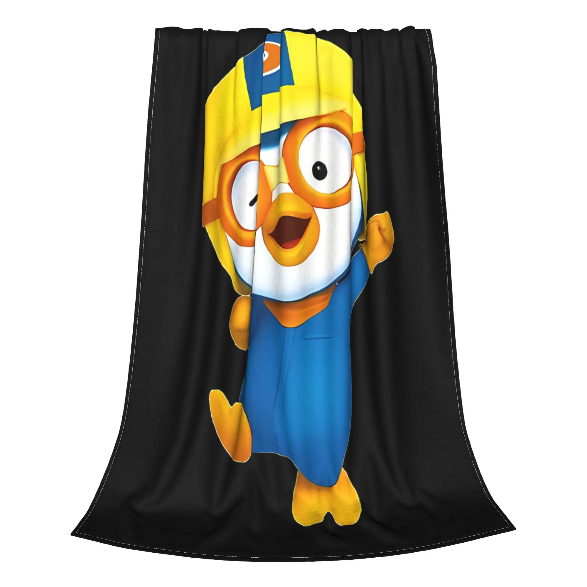 1PC Home Cutecore Cute Penguin  P-Pororos Blanket Super Cosy Plush Home Living Room Sofa Halloween