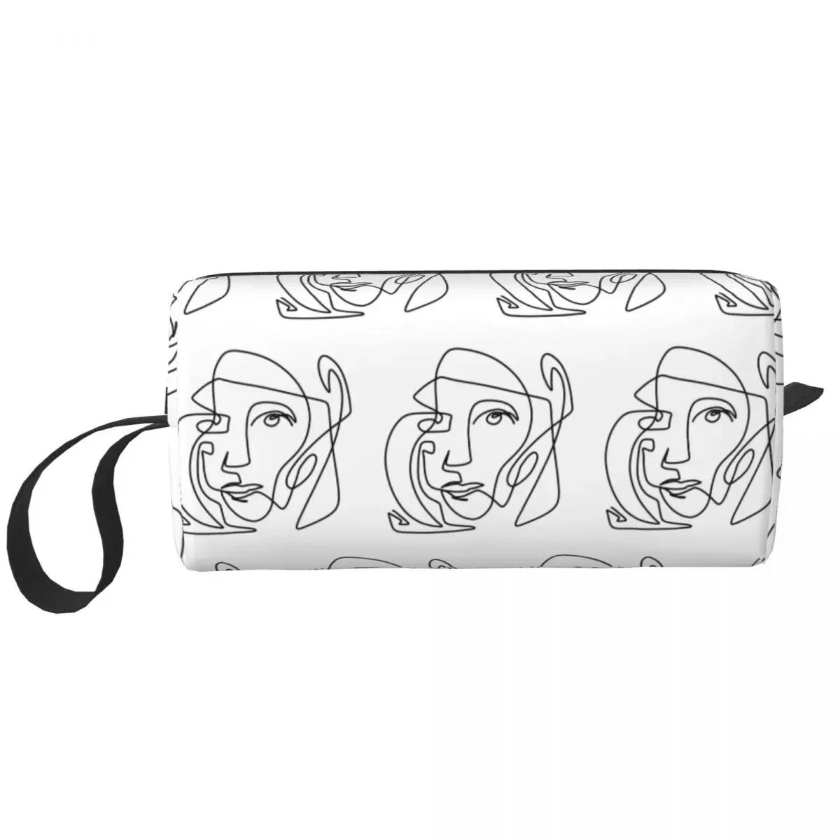 Pablo Picasso One Line Abstract Art Toiletry Bag Spanish Artist Makeup Cosmetic Organizer for Women Beauty Storage Dopp Kit Box