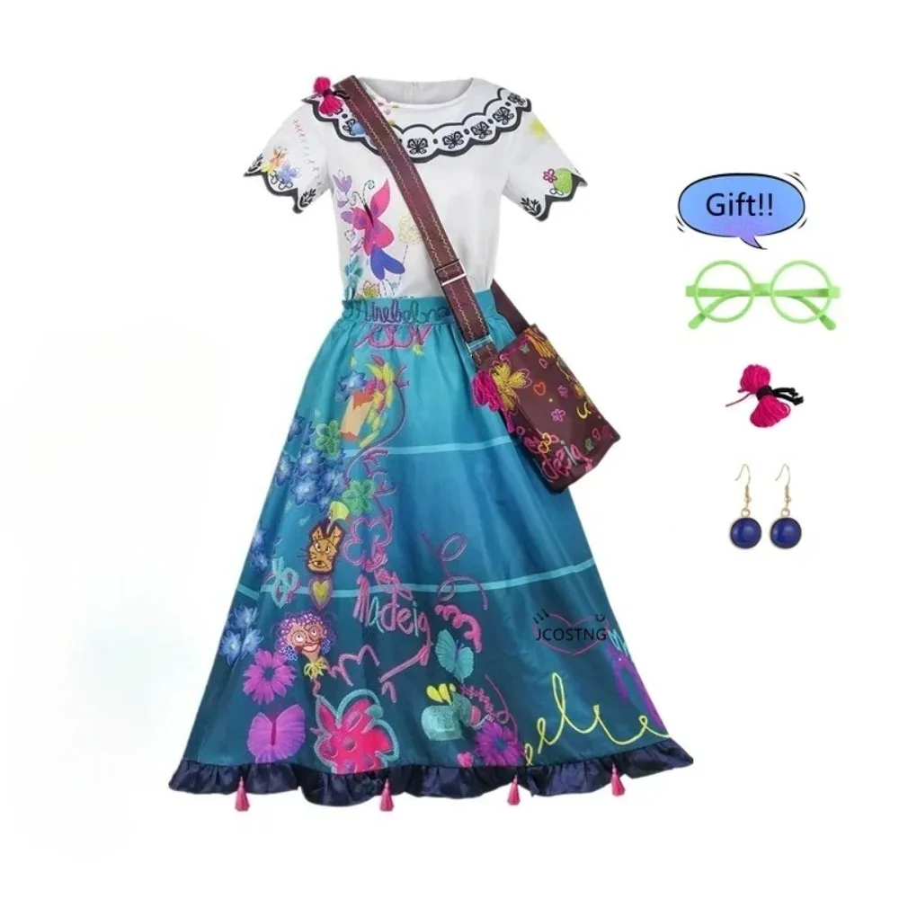 

Anime Mirabel Cosplay Costume Top Skirt for Women Girls Princess Dress Performance Costume Christmas Gift