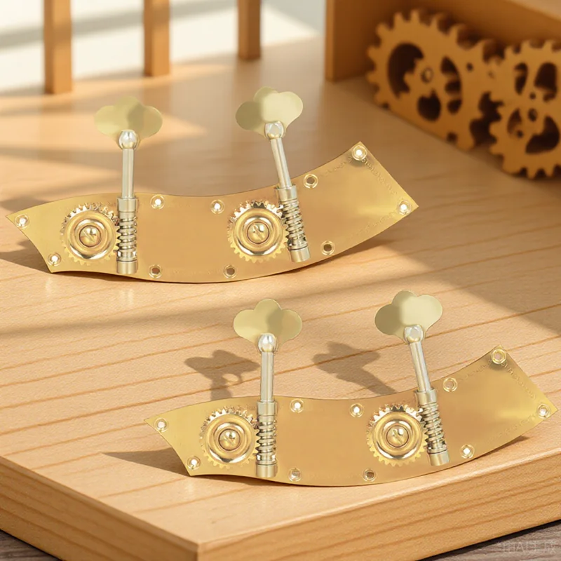 

2pcs Copper Alloy String Pegs Durable Golden Double Accessories Premium Lightweight Portable Parts Easy Installation Double Bass