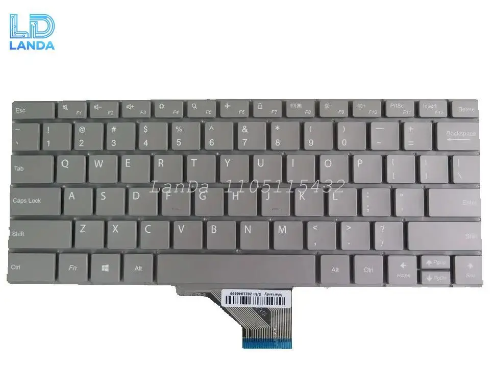 

Laptop Keyboard For ONN WU133W Y1333W 100002434 SCDY-275-3 United States US Grey No Frame & No Backlit New