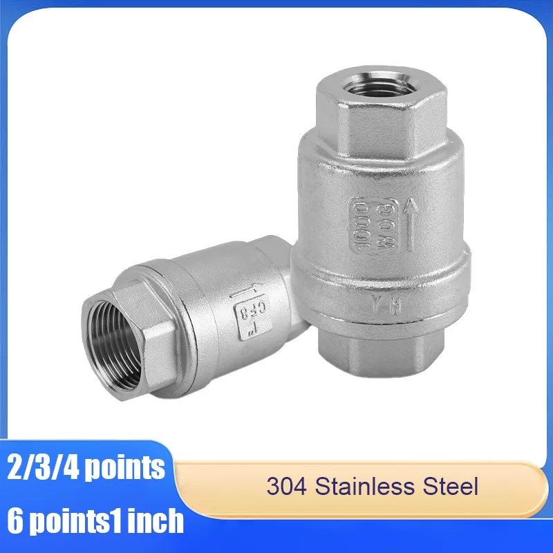 2/3/4/6 نقاط 1 بوصة 304 الفولاذ المقاوم للصدأ صمام الاختيار العمودي في اتجاه واحد صمام الاختيار مضخة مياه الربيع فراغ انبوب ماء ختم ناعم