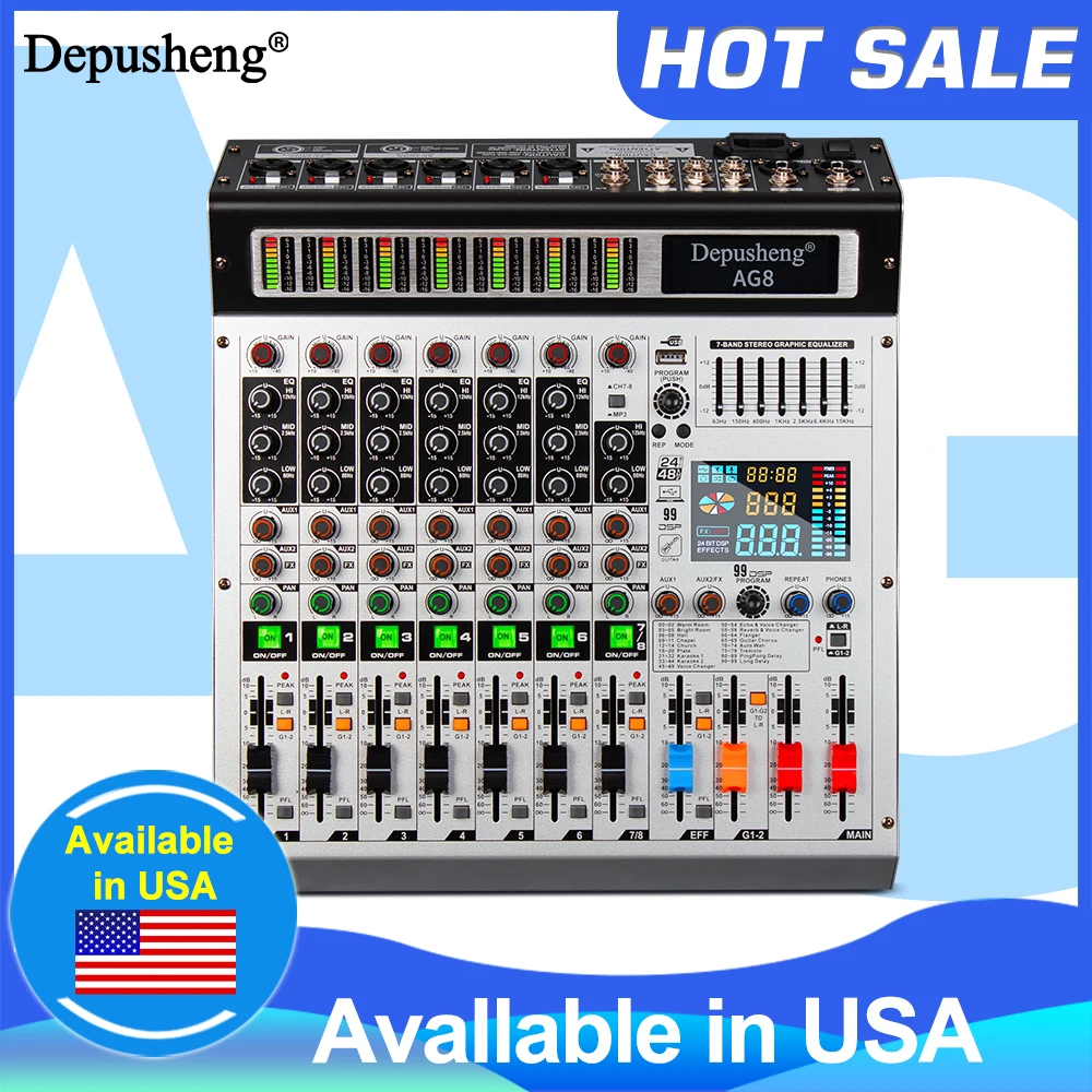 8 Channel Mixer Dep… - image