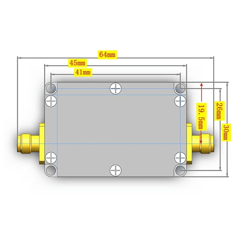 Amplificador de señal de alta planitud, 10Mhz-6Ghz, LAN, TYPE-C, 30dB, RF, para HAM, SDR, Software, Radio FM, duradero, fácil de usar