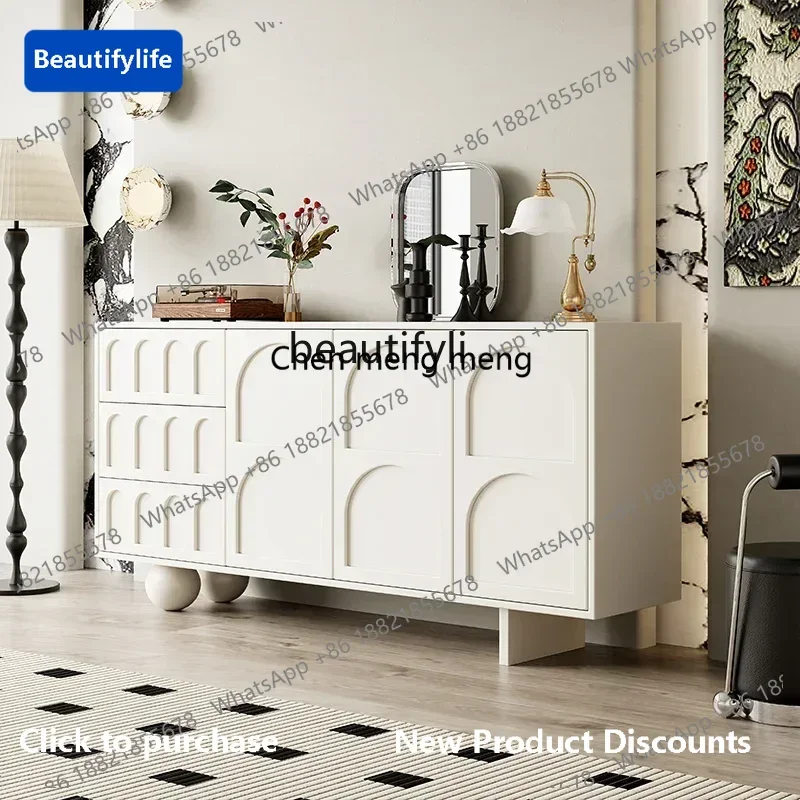 

183F French cream style, entrance entrance cabinet, living room, bedroom European entrance storage drawer cabinet