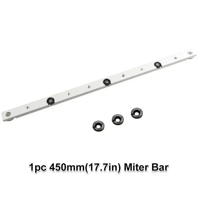 1 buah 300mm/450mm Miter Bar meja geser rel meja Miter melihat batang pengukur untuk t-slot t-track Miter track Jig perlengkapan slot Router Meja