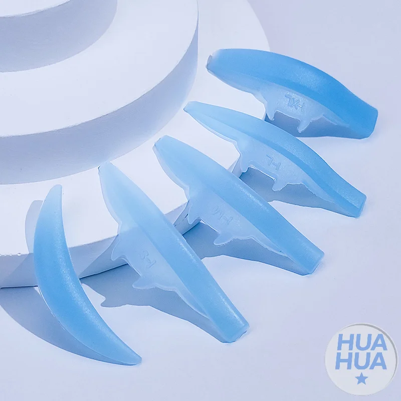 HUA HUA 5쌍 실리콘 만화 몬스터 재사용 가능 속눈썹 펌 롯드 래쉬 리프트 패드 리프팅 3D 메이크업 도구 액세서리