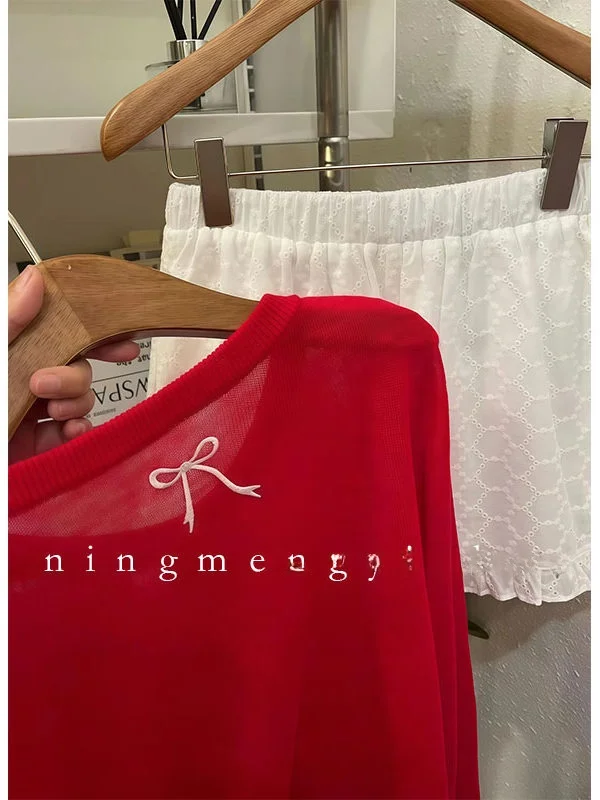 Red Ice Silk Sun Pr… - image