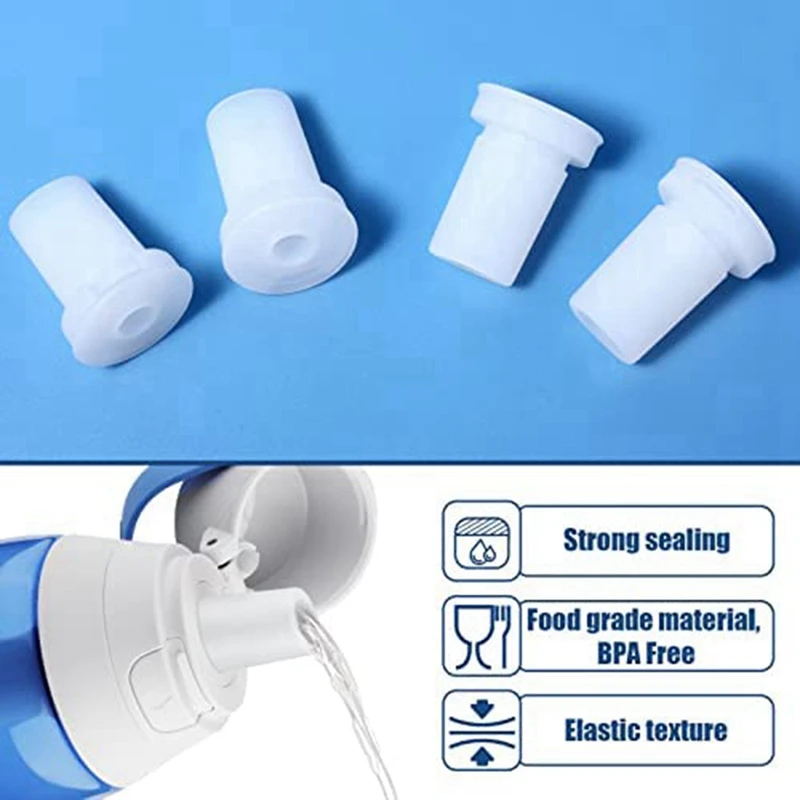 Bite Valve Replacement Compatible With Water Cup Filter Water Cup Mouthpiece Replacement Silicone Spout Accessories 4Pc