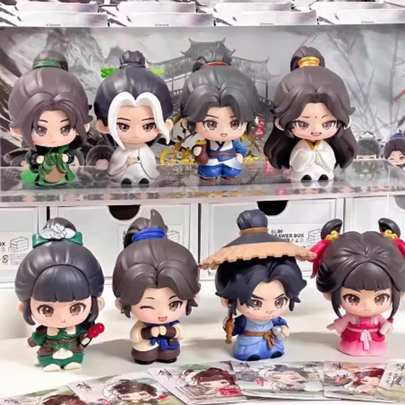 

Коллекционные фигурки серии «Меч» (Q-версия), аниме-модели Чен Пинь, Ан Ниньяо, Ци Цзиньчунь, игрушки-сюрпризы в закрытой упаковке