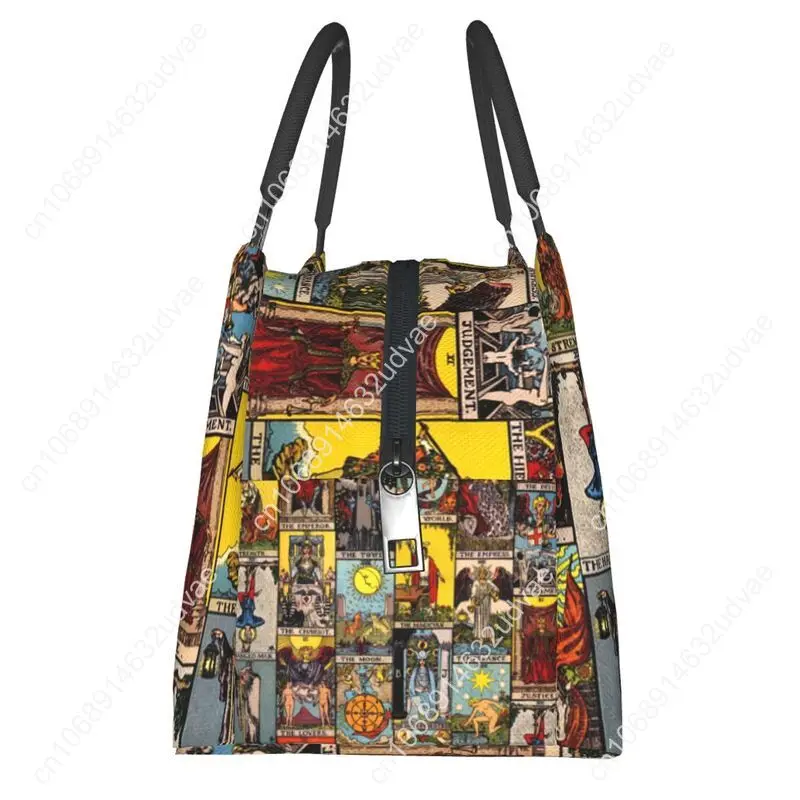 Custom The Major Arcana Of Tarot Lunch Bag Men Women Warm Cooler Insulated Lunch Box for Picnic Camping Work Travel