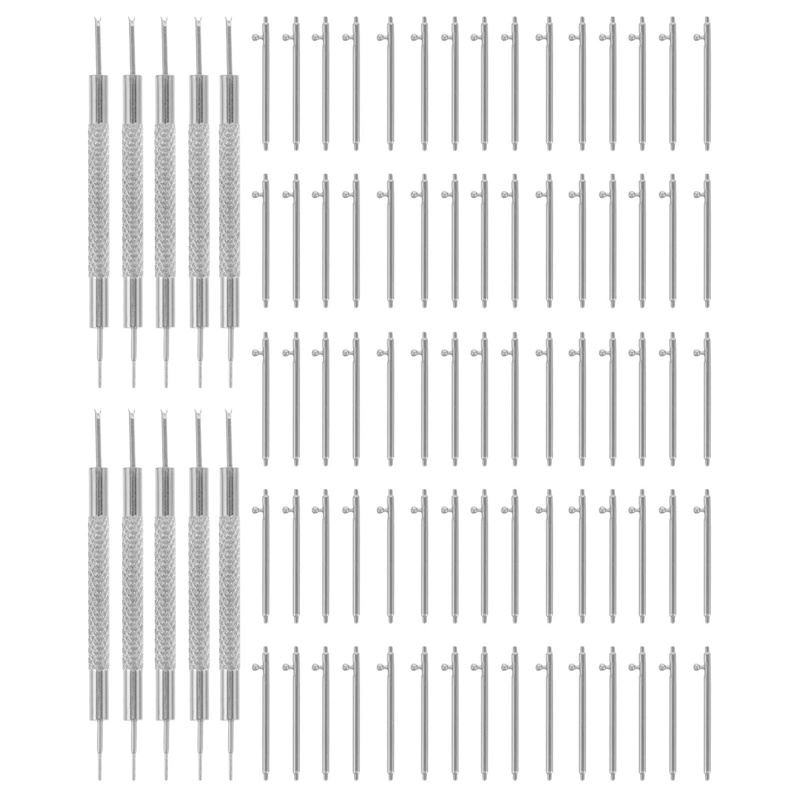 110Pcs Stainless Steel Hand Watch Spring Bar Quick Release Repair Tool Kit Band Pin Remover Link Adjustment Heavy Duty Watch