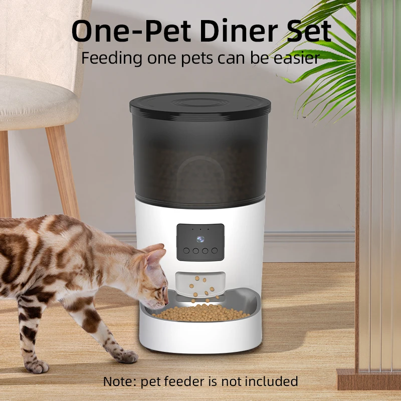 ROJECO Stainless Stee Feeder Bowl Only For 3L Automatic Pet Feeder With Camera Without Feeder Bowl For Cat Dog Pets Aaccessories