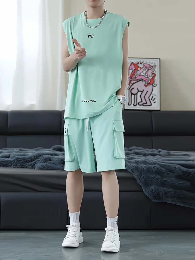 completo-estivo-da-uomo-in-seta-ghiaccio-verde-menta-canotta-senza-maniche-e-pantaloncini-abbigliamento-sportivo-casual-a-due-pezzi-ad-asciugatura-rapida-per-ragazzi