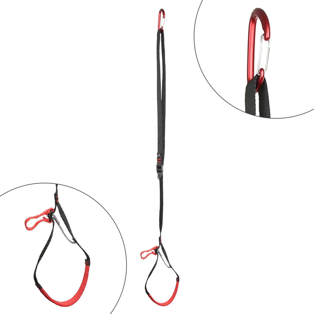 Rock Climbing Adjustable Webbing Foot Loop Polyester Sling Ascender Belt Device Band Rock Climbing Equipment