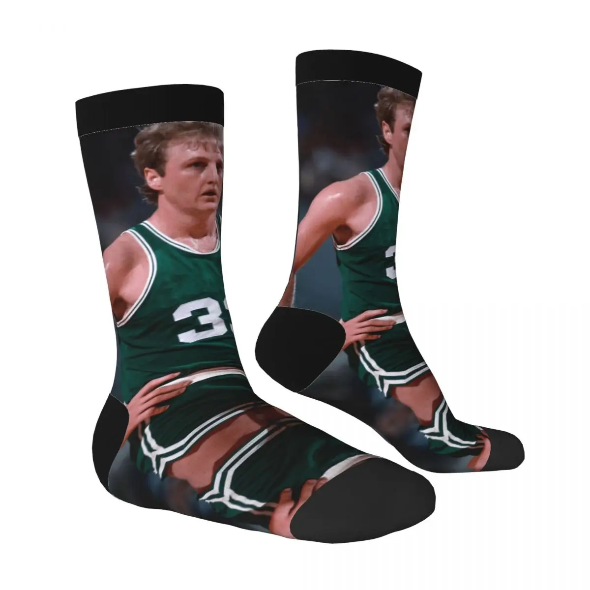 Larryss And Birdss 2023 Basketball Stars (12) Contrast color socks Knapsack Elastic Socks Funny Sarcastic Graphic Vintage