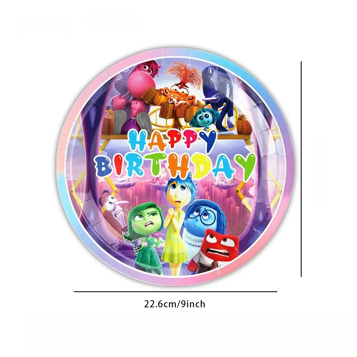 Inside Out Party Decorations Set Plates Napkins Balloons for Kids Birthday Baby Shower Party Supplies view 4