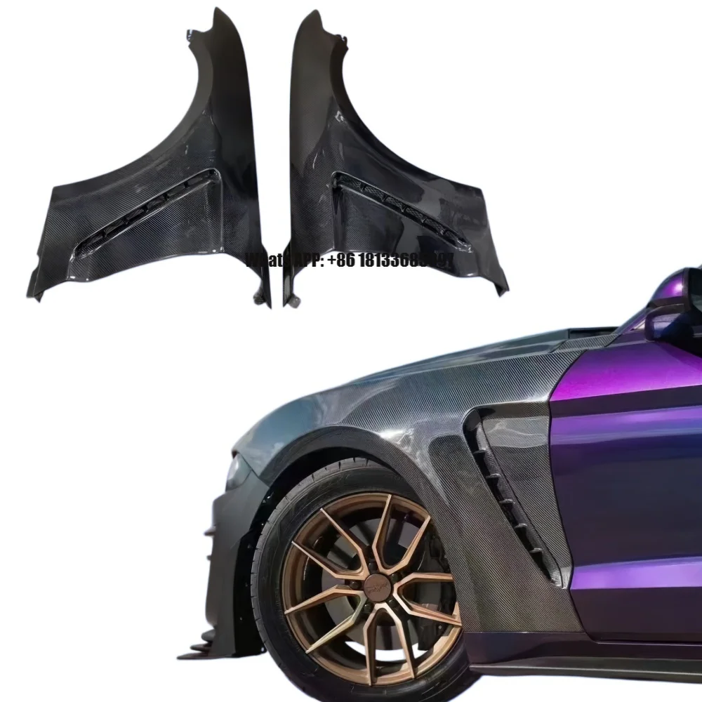 

Высококачественные передние крылья из карбона для Ford Mustang 2015-2017 и 2018-2023 годов